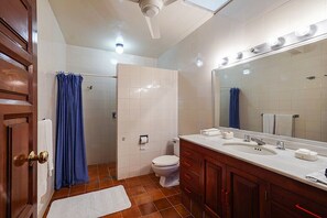 Shower, towels, soap