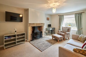 TV, fireplace, offices