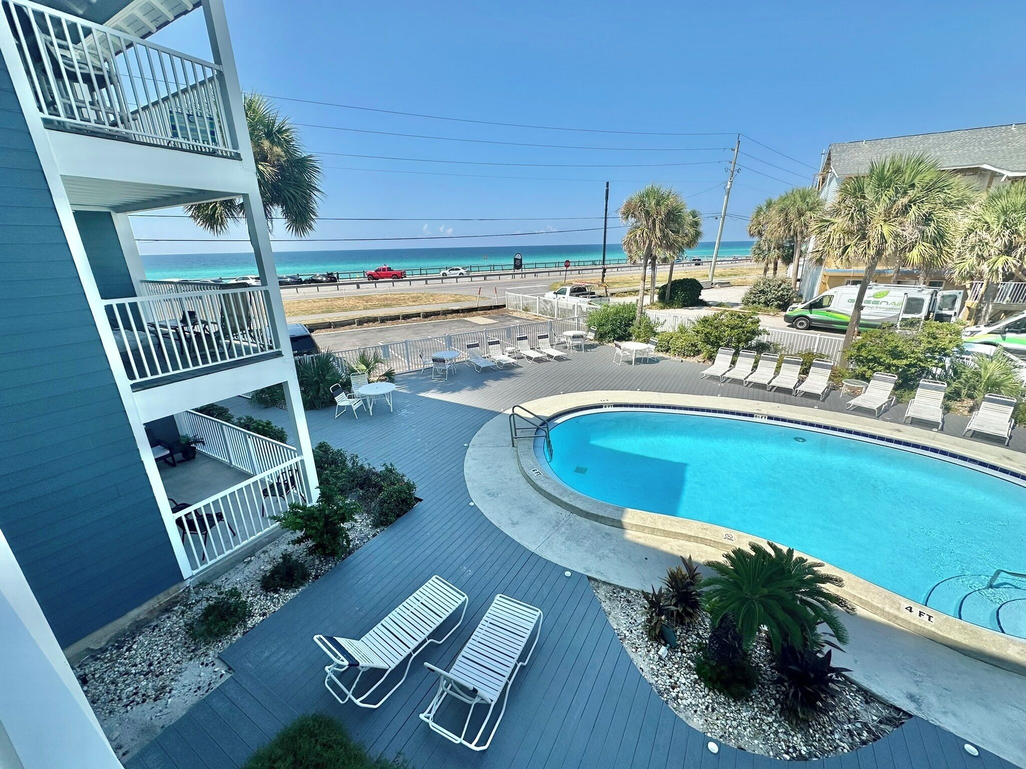 Ocean view, steps from the Beach! 205 SB