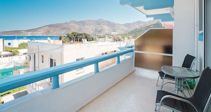 Holiday Home 'Olympus Tilos Apt Twin B1' with Sea View, Wi-Fi and Air Conditioning