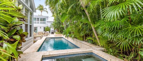 A heated pool