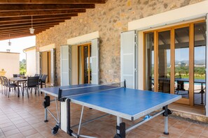 Outdoor dining - Country House 'Can Terres - Baladre' with Private Pool, Wi-Fi and Air Conditioning (Artà)