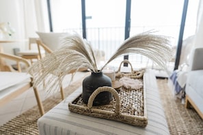Condo, 2 Bedrooms | Interior detail - 0912 White Linen Room by Atlantic Towers (Carolina Beach)