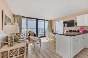 House, 2 Bedrooms | Living area - 0514 Double The Pleasure by Atlantic Towers (Carolina Beach)