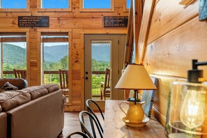 TV, fireplace, table football - View of Mt Guyot 2nd Highest Peak in The Smoky Mountains! (Cosby)