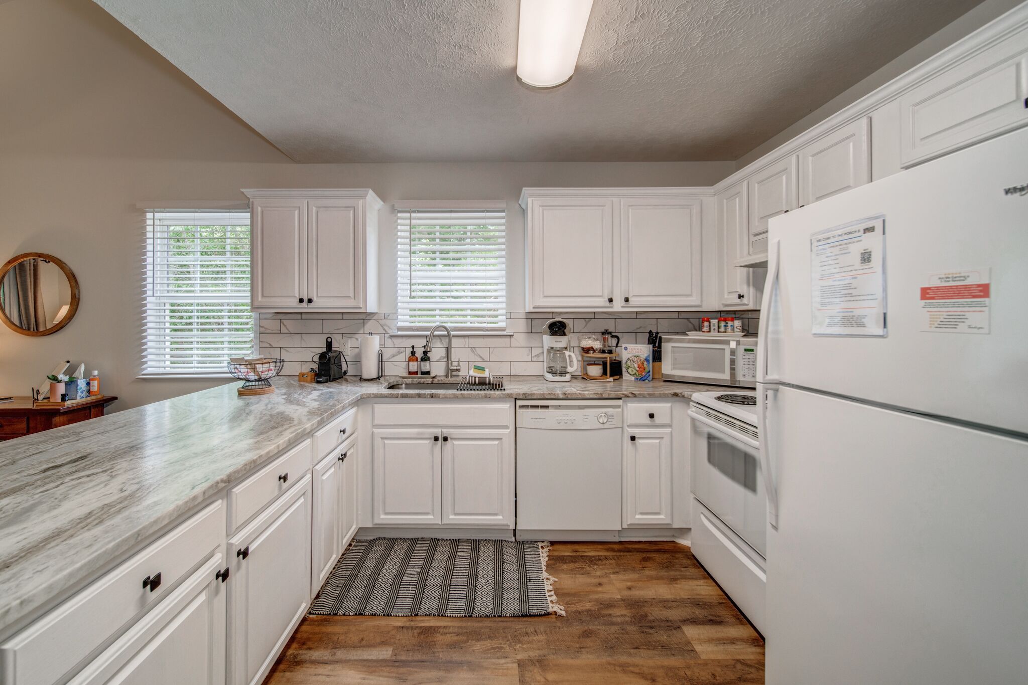 Porch B - a peaceful oasis, with mountain views and new hot tub. 