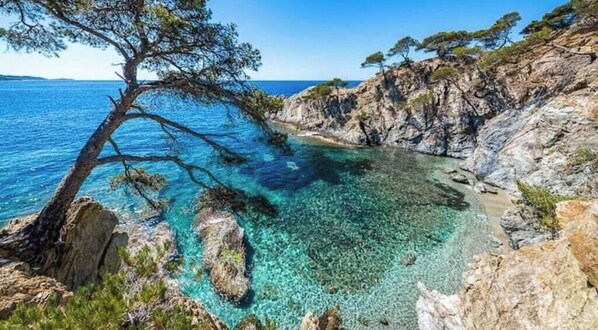 Beach - GIENS, T2 in owner's villa with swimming pool (GIENS)