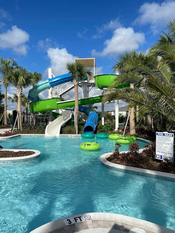 Una piscina riscaldata