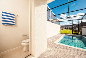 A heated pool