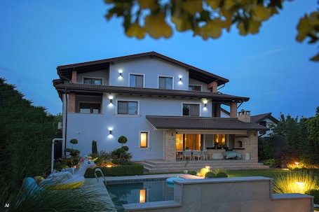 Exterior. First apartments