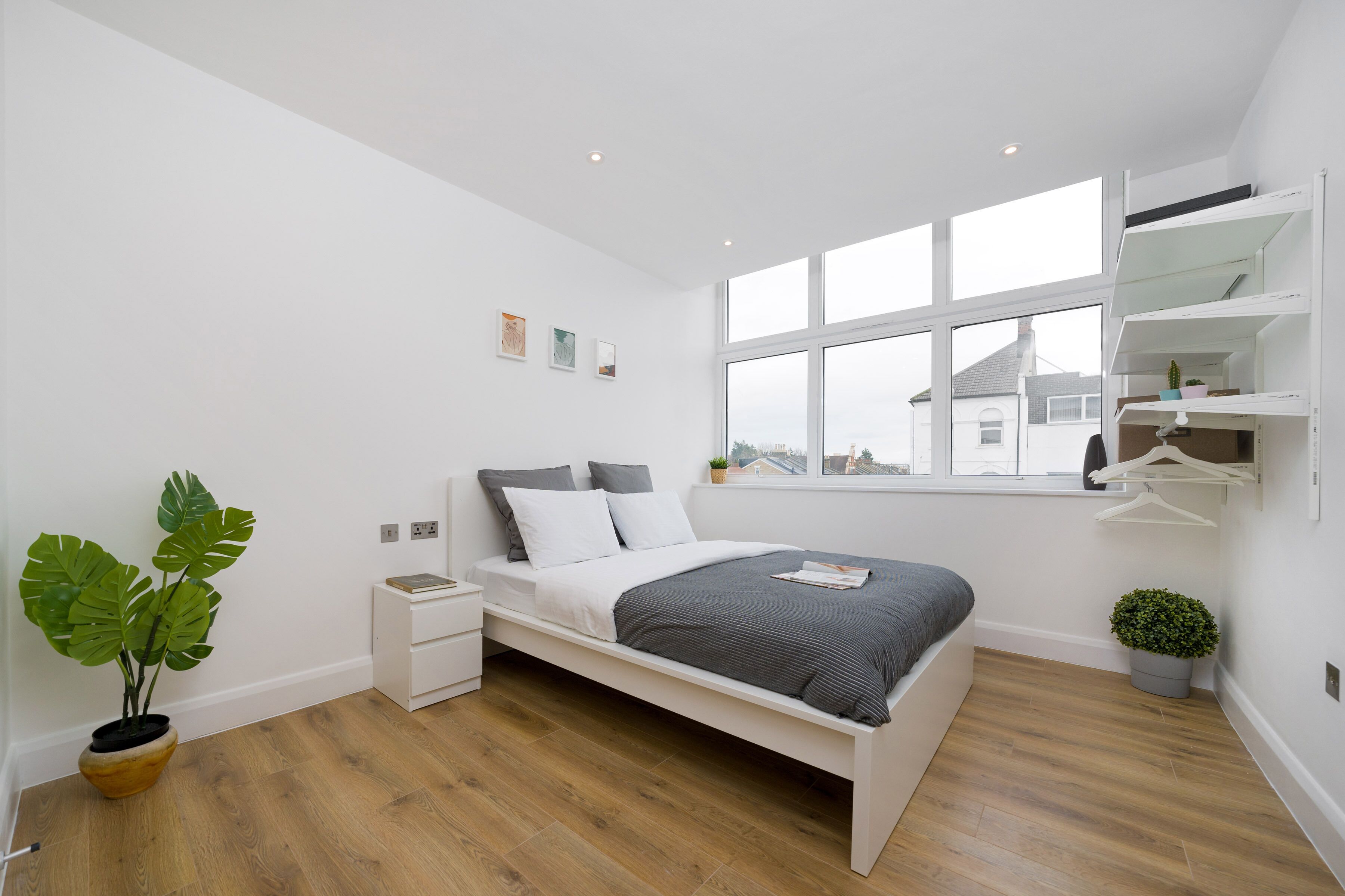 Exclusive Apartment | Desk, laptop workspace, blackout curtains, iron/ironing board