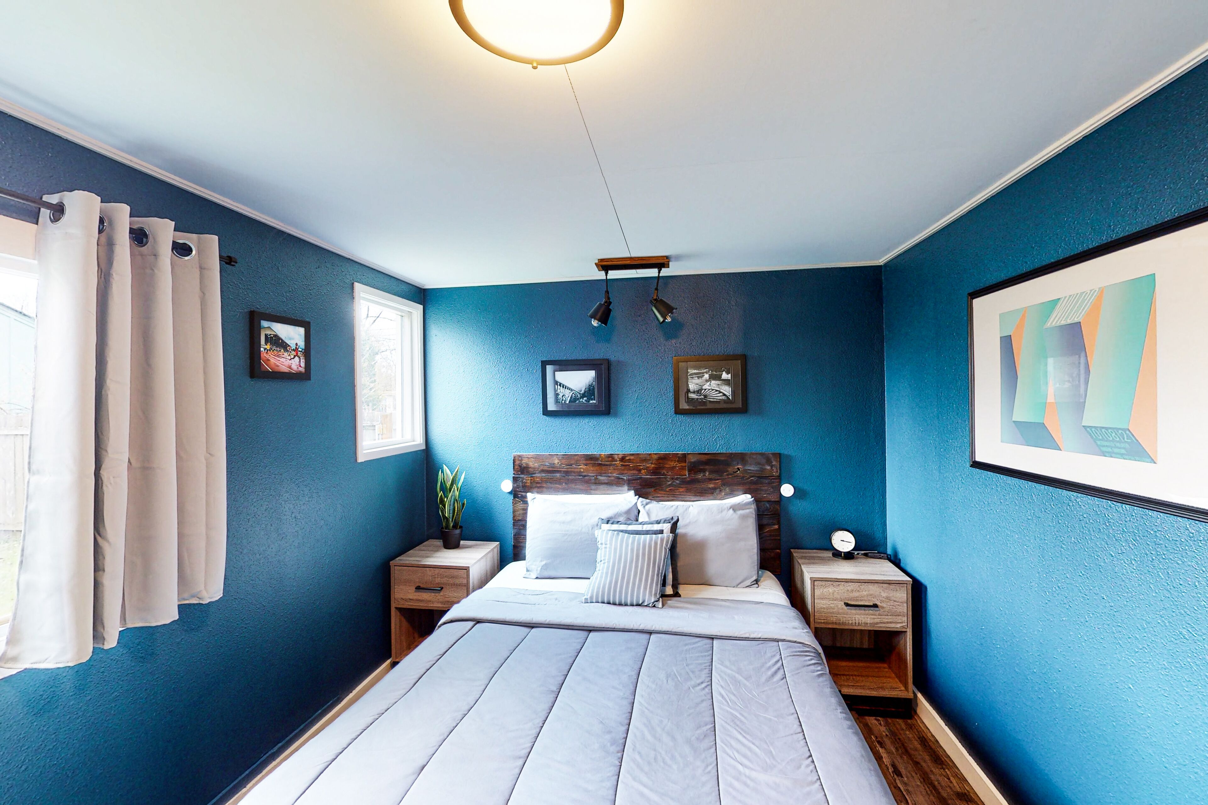 Dog-friendly home in a prime location with fenced yard, full kitchen, & foosball