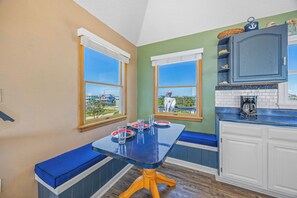 Dining - Oceanfront Dog Friendly Home with Hot Tub, Game Room, and Direct Beach Access (Avon)