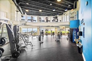 Fitness facility - 2 Minute walk to the Beach at a Premier Resort with 5 Pools & 2 Hot Tubs (Panama City Beach)