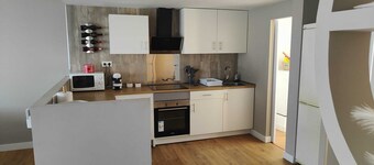 We made numerous improvements in the apartment (2023), ceramic hob, armchair, sofa...