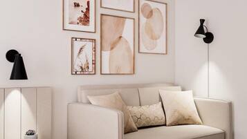 Egyptian cotton sheets, premium bedding, in-room safe