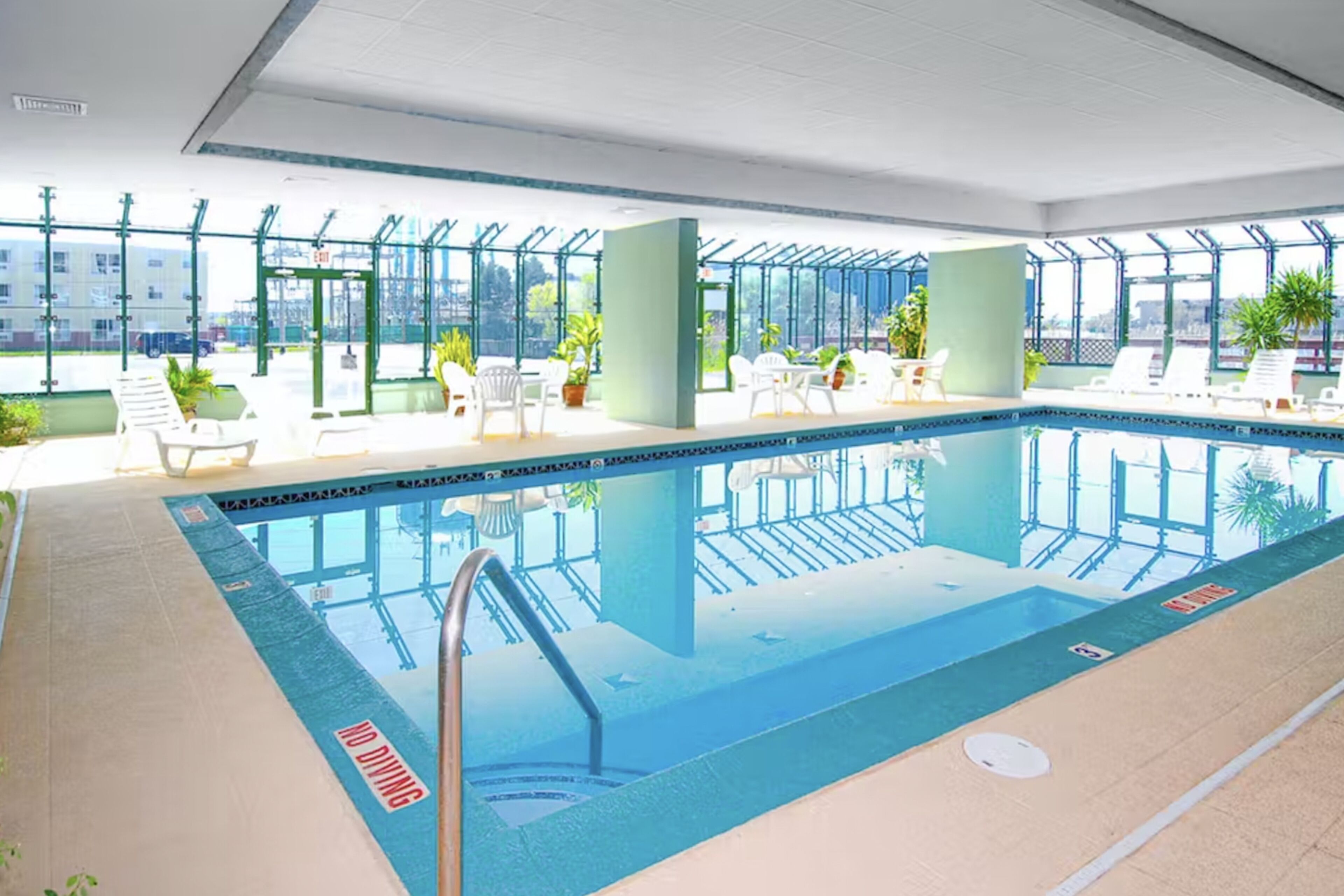 Indoor pool, a heated pool