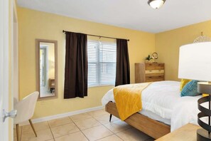 2 bedrooms, iron/ironing board, travel crib, free WiFi