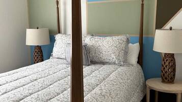 3 chambres, fer et planche Ă  repasser, draps fournis