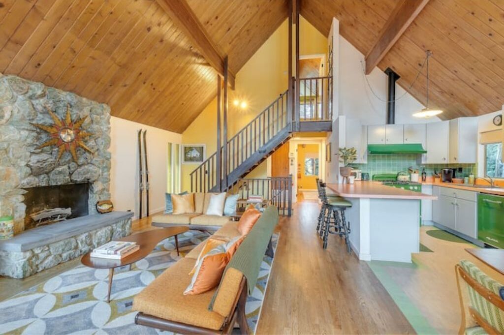 Smart TV, fireplace, table tennis, books