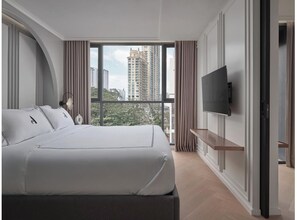 2 多间卧室、埃及棉床单、高档床上用品、羽绒被