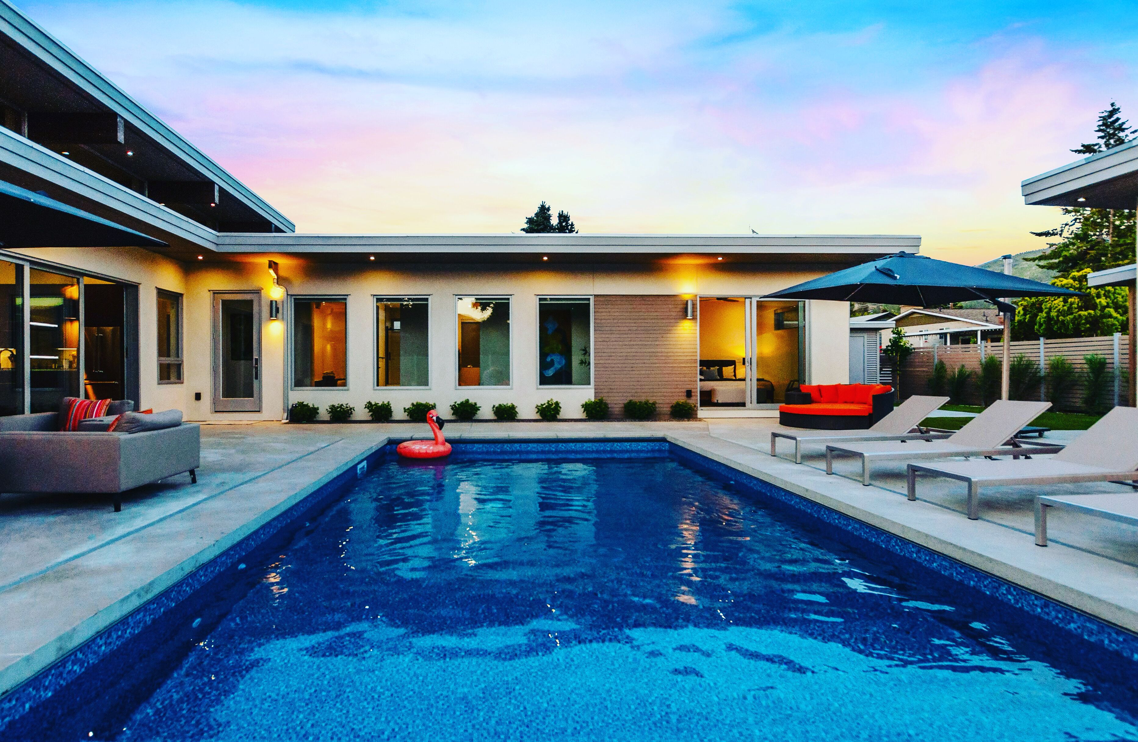 Mid Century modern zen oasis