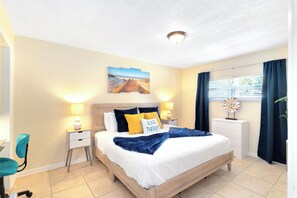 2 bedrooms, iron/ironing board, travel crib, free WiFi