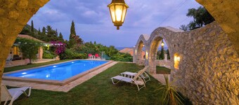 An old olive press villa with breathtaking panoramic views
