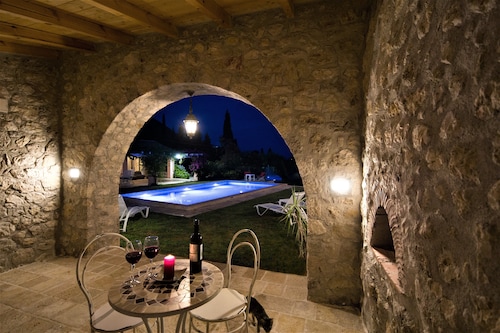 An old olive press villa with breathtaking panoramic views