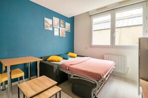 Desk, iron/ironing board, free WiFi, bed sheets