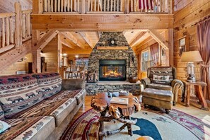 TV connectée, cheminée