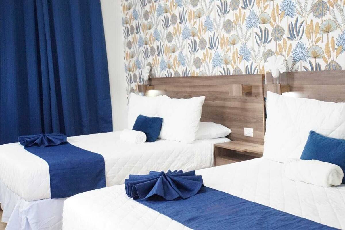 Basic Double Room | Premium bedding, desk, laptop workspace, blackout drapes