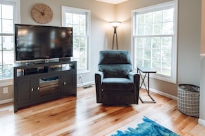 TV connectée, cheminée