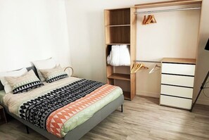 1 chambre, fer et planche à repasser, Wi-Fi gratuit, draps fournis