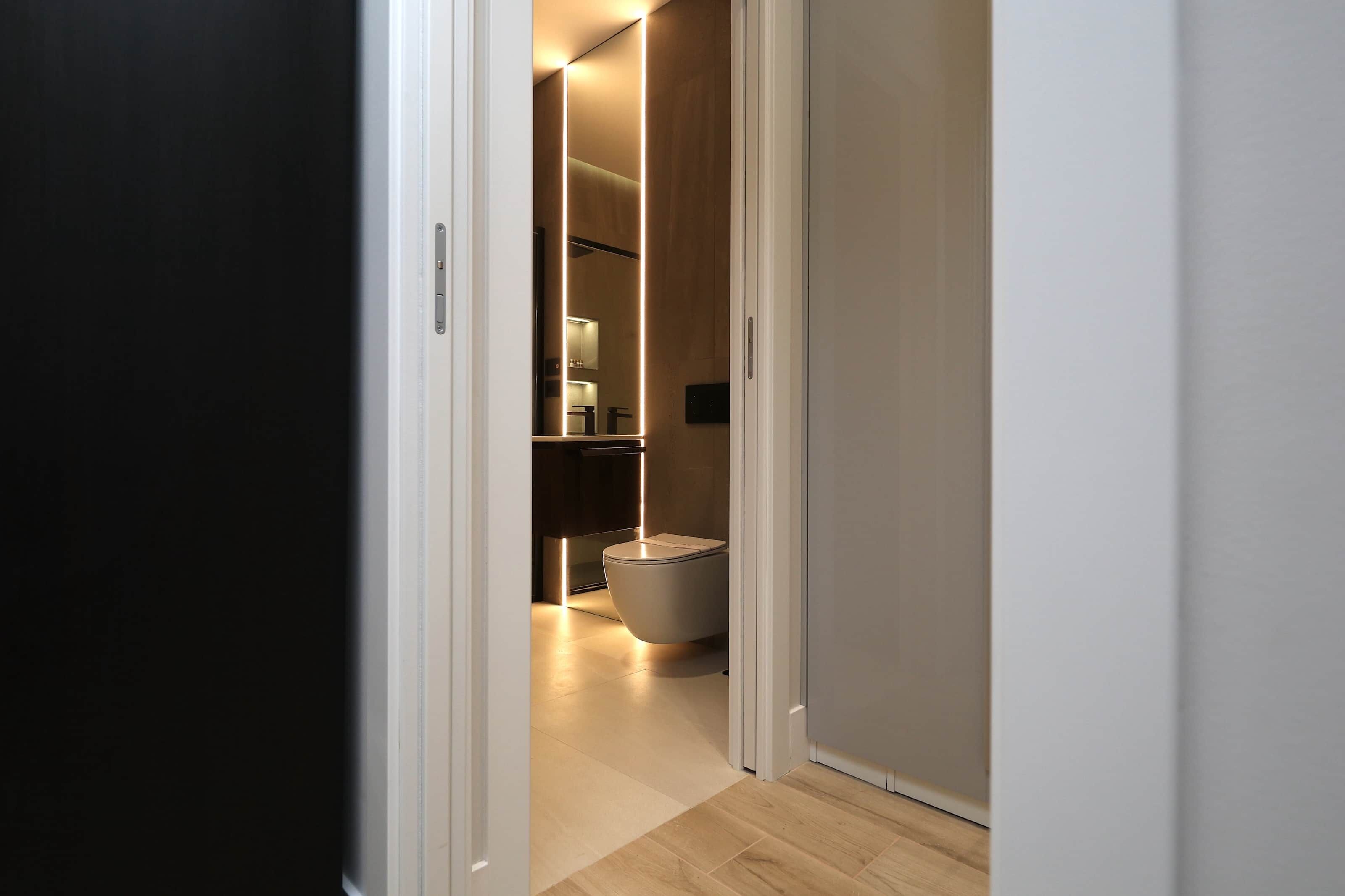 Shower, eco-friendly toiletries, hair dryer, bidet