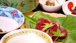 Variedad de platos, incluyendo un tazón de sopa, un plato con un elemento rojo, y varios recipientes pequeños con distintos contenidos.