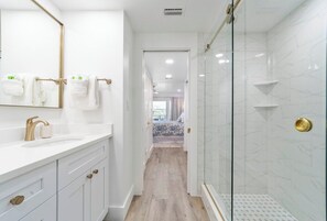 Shower, hair dryer, towels - Island Oasis at Ocean House 318 (St. Augustine)