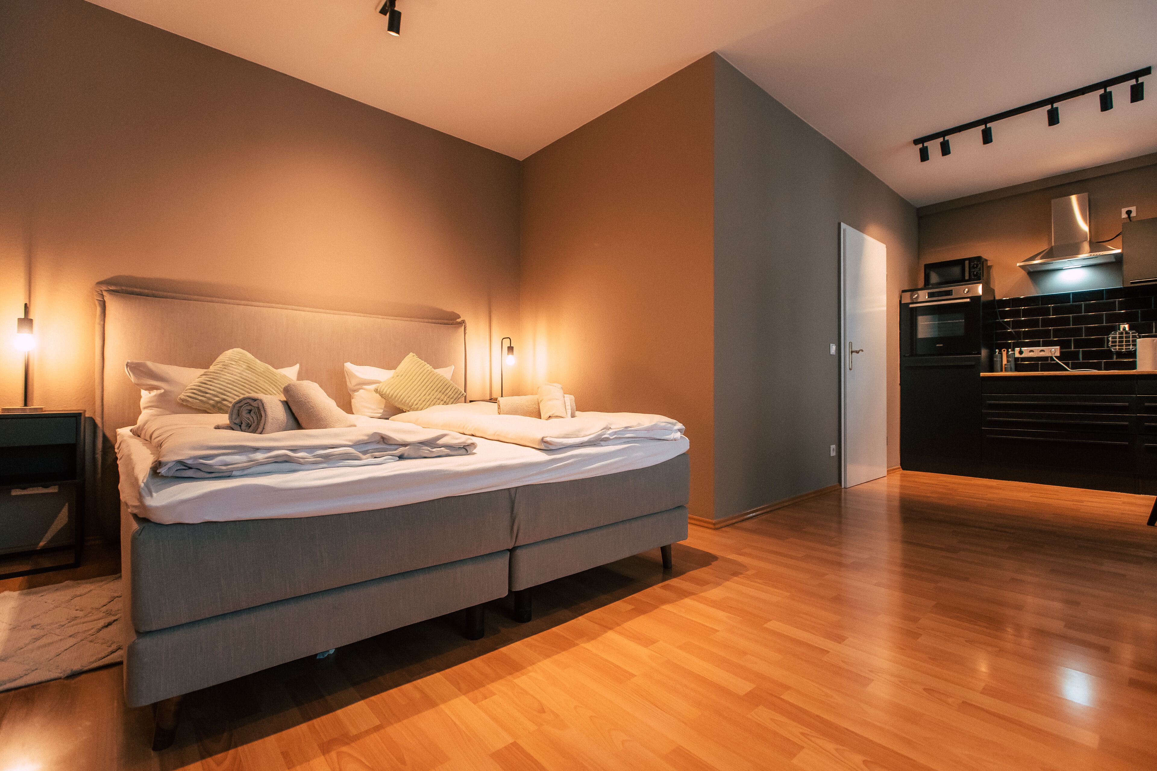 *City* Studio with Kitchen | Baby-/barnesenge (tillægsgebyr), gratis Wi-Fi, sengetøj