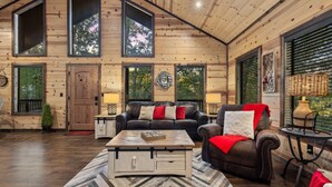 Living area - Hey There Delilah · Romantic Honeymoon Haven with Private Hot Tub and King Suite (Broken Bow)