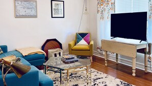Smart-TV og peis
