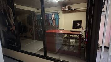 32-inch Smart TV with digital channels, TV, fireplace