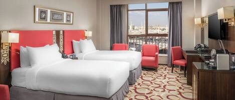 Egyptian cotton sheets, premium bedding, memory foam beds, minibar