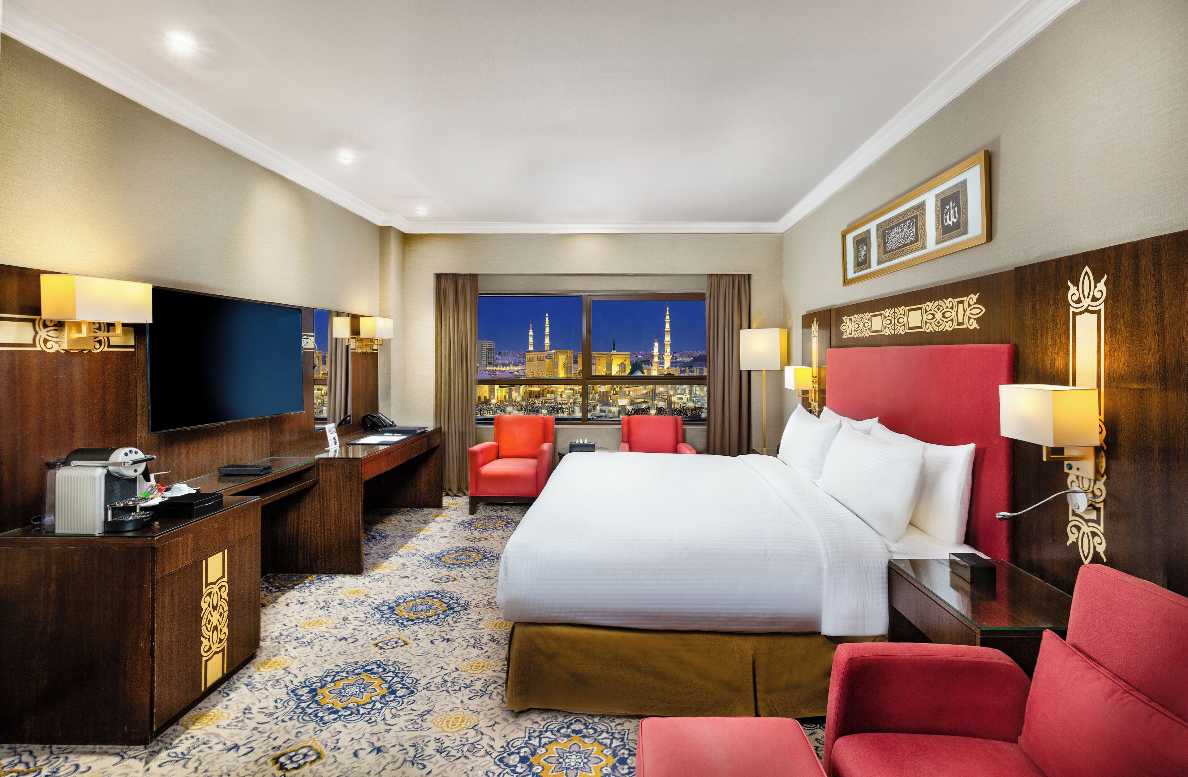 Deluxe-huone, 1 suuri parisänky (Haram View) | Egyptinpuuvillaiset lakanat, ylelliset vuodevaatteet