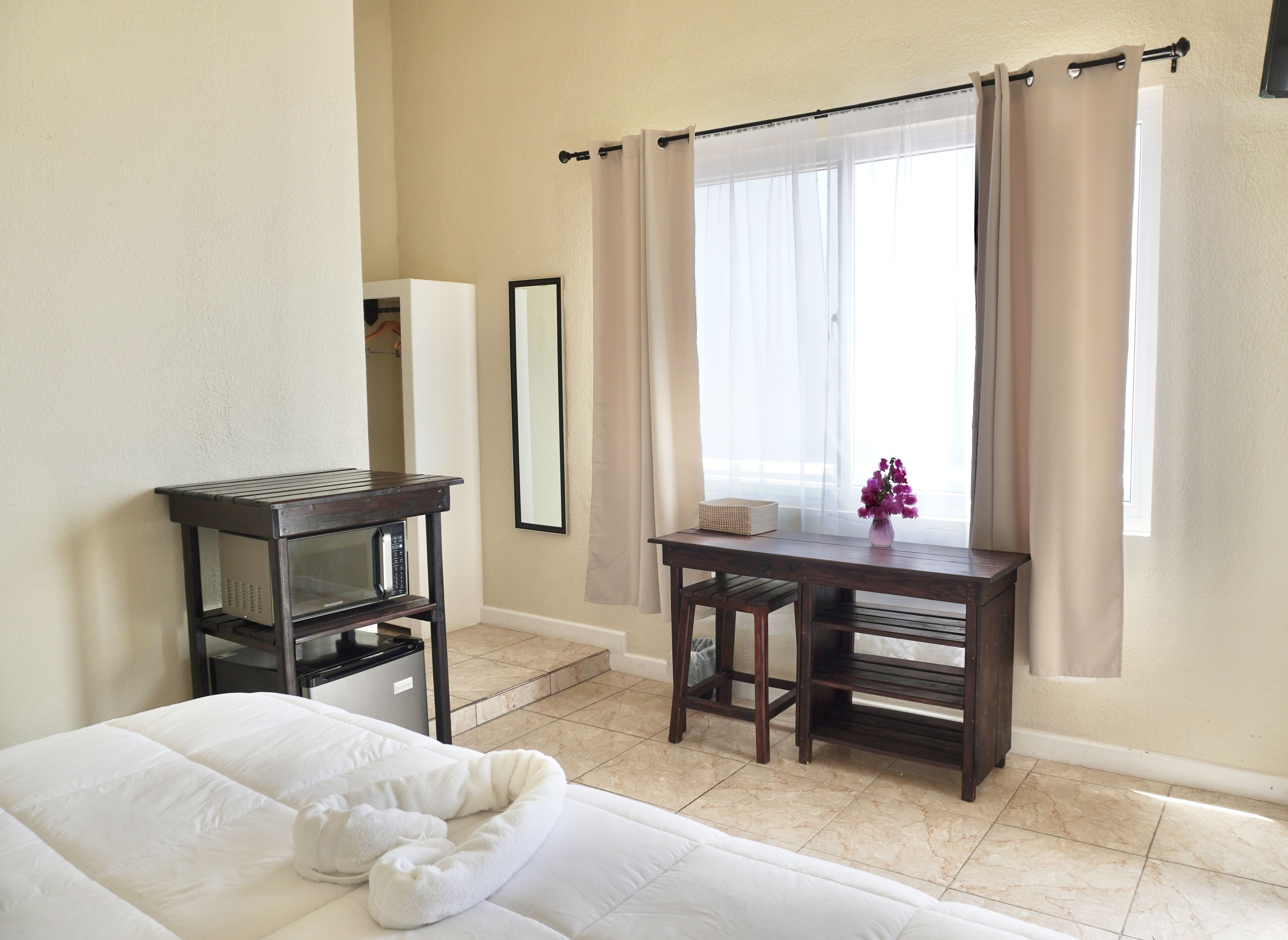 in-room safe, desk, blackout curtains, iron/ironing board