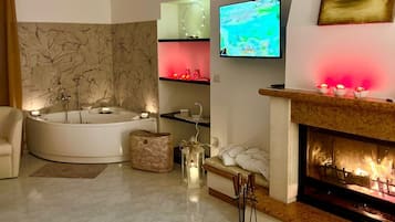 Romantic Room | Down duvets, memory-foam beds, minibar, in-room safe