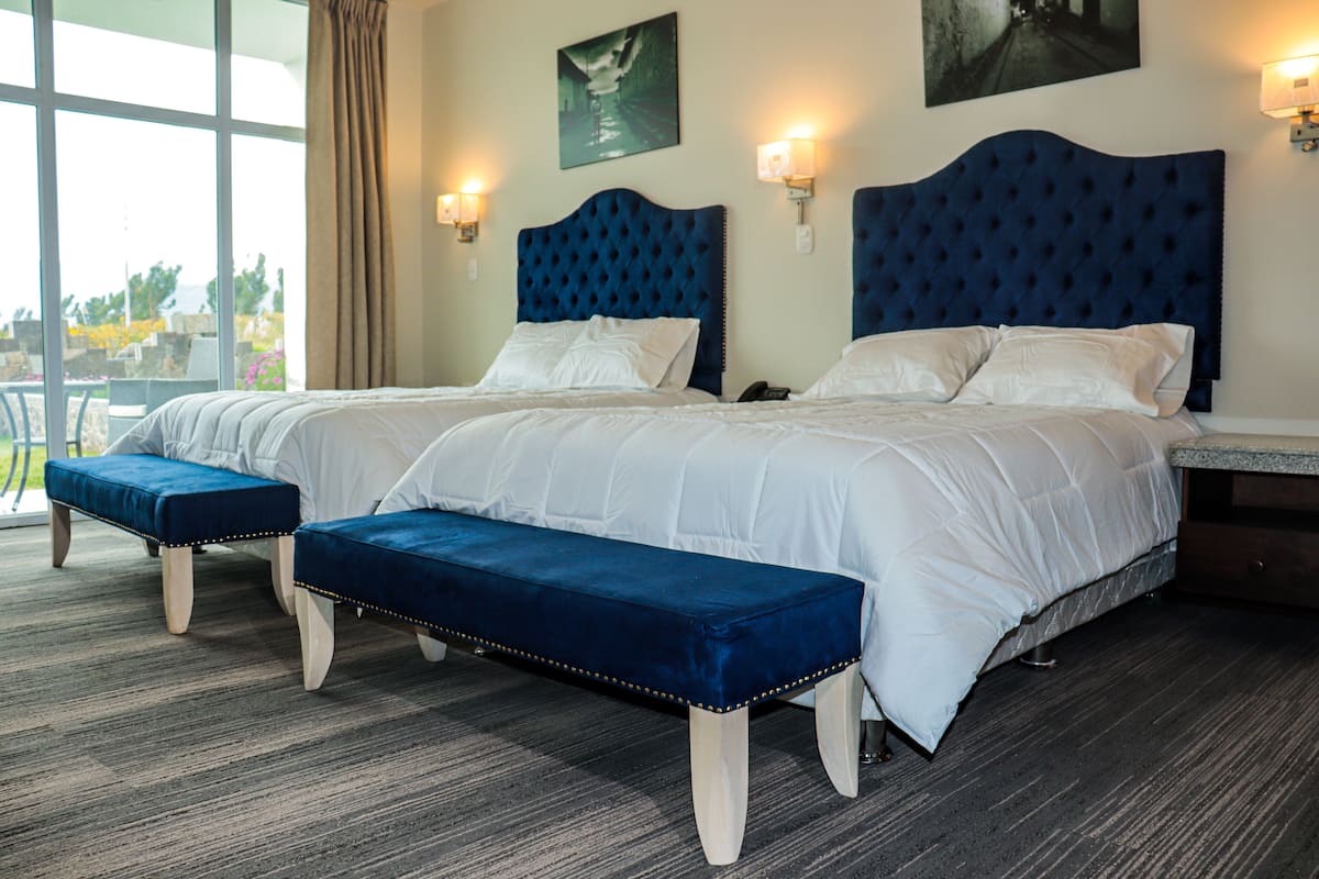 Superior Double Room Single Use, 2 Double Beds, Balcony, Mountain View