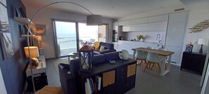 Living area - NEPITA- Feet in the water-sea view-climate-wi-fi (SOLENZARA)