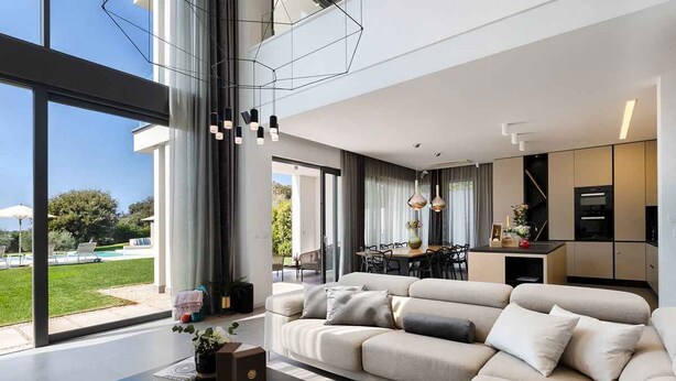 Living area - Villa with pool and wine cellar (Pula)