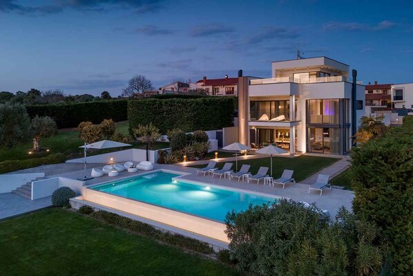 A heated pool