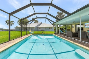 A heated pool